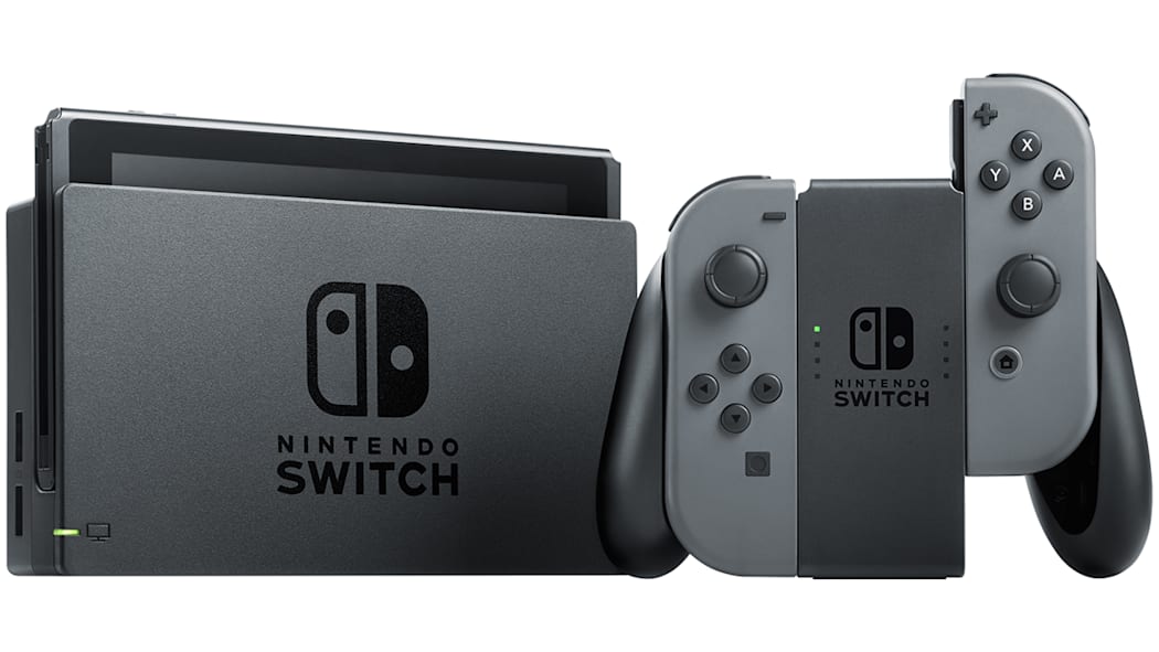 Nintendo Switch - Gray + Gray Joy-Con - T