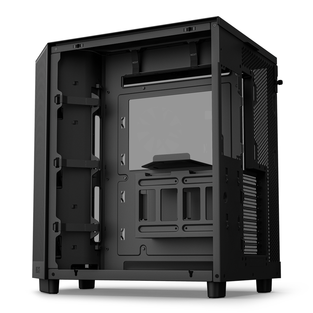 NZXT H6 FLOW Compact Dual-Chamber Mid-Tower Airflow Case, White, CC-H61FW-01 - T