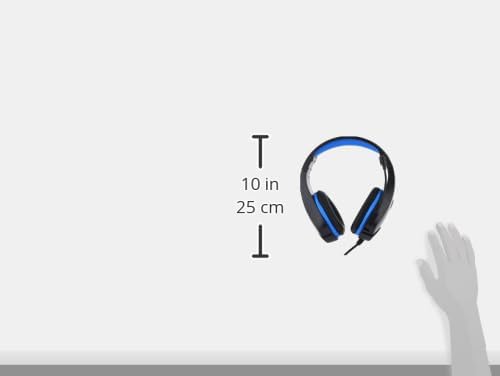 Erxung J10 Led Light Gaming Surrounding Headset With Noise Cancelation Microphone Usb With 3.55Mm Jack For Pc & Playstation - Black/Blue, Wired Headphones Headset - T