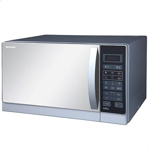 SHARP Microwave Grill 25 Liter 900 Watt 6 Menus Silver R-750MT(S) - T