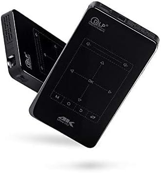 Handheld P09 Mini Smart Touch Projector 1500 Lumens Built in Battery 4000 Mah with HDMI USB and SD Input - T