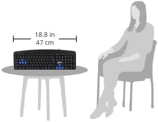 Zero Electronics ZR-200 Fashionable Standard Keyboard With Modern Design - Black Blue - T
