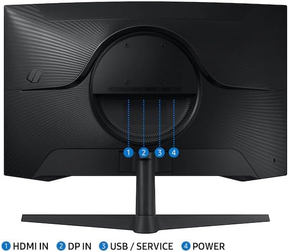 Samsung 32-Inch G55C, VA 2K QHD Curved Gaming Monitor, 165hz Refresh rate, 1ms MPRT, Supports AMD FreeSync, Local Warranty - T
