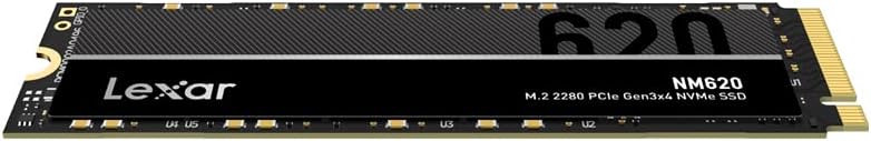 Lexar NM620 M.2 2280 NVMe SSD 256GB up to 3300MB/s read, 1300MB/s write - LNM620X256G - T
