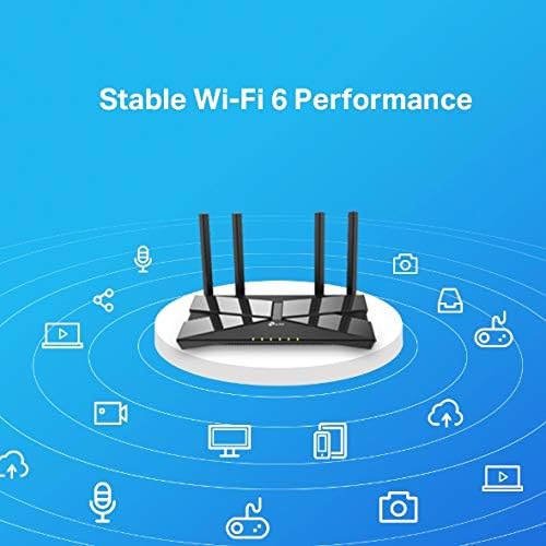 TP Link WiFi 6 AX1500 Archer AX10,Smart WiFi,Triple Core CPU, Gigabit, Dual Band, OFDMA, MU MIMO, Works with Alexa, Wireless Router, Black - T