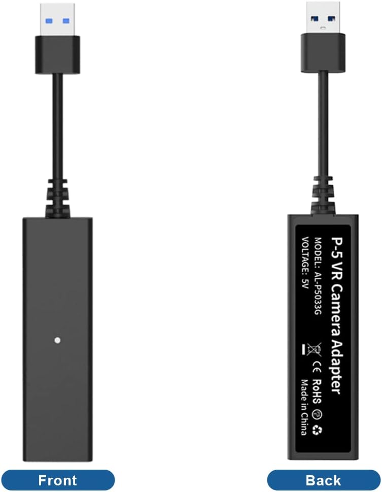 JZW-Shop PS VR Mini Camera Adapter for Playing PS VR on PS5, PS4 PSVR to PS5 Converter Cable Adapter - T