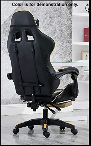 Yalla Office Gaming Chair Pc Computer Chair For Gaming, For Office, For Students Ergonomic Lumbar Back Support Pain Relief (Black & Blue), 808Blunfr - T