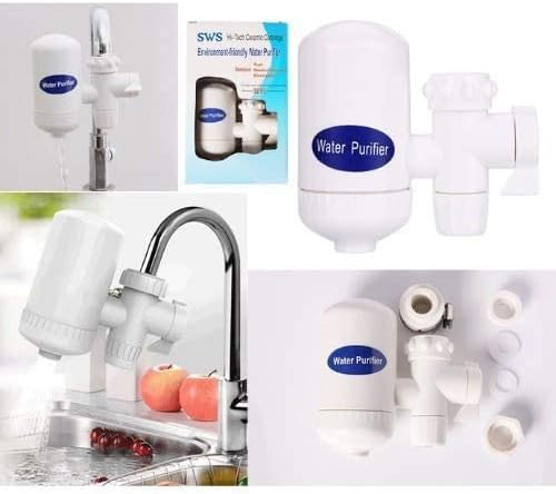 Easy Cleanable Ceramic Cartridge Faucet Tap Water Clean Filter Purifier Kitchen - T