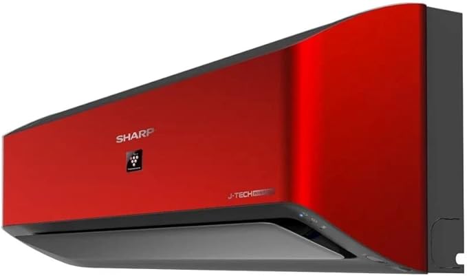 SHARP Split Air Conditioner 3 HP Cool - Heat Inverter, Plasmacluster, Red AY-XP24YHER - T