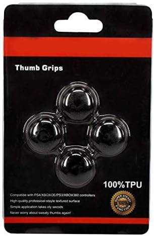 Silicone Joystick Thumb Cover for PS4 PS3 PS2 Xbox One 360 Game Controller - Black - T