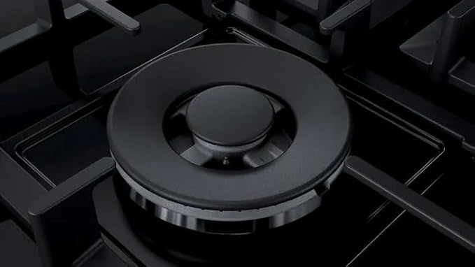 Bosch -Series 6 Gas stove 90 cm -Tempered glass - 5 Burners - Cast iron - Nine precisely defined power levels - PPS9A6B90 - T