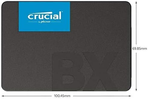 Crucial BX500 240GB 3D NAND SATA 2.5-Inch Internal SSD, up to 540MB/s - CT240BX500SSD1Z Black/Blue - T