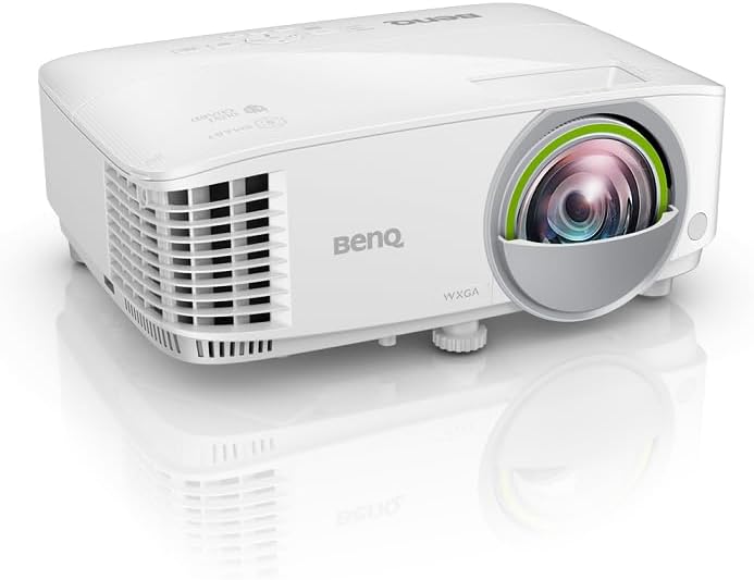 BenQ EW800ST WXGA Short Throw Smart Projector, DLP, Meeting Room Projector, 3300 ANSI Lumens, USB - T