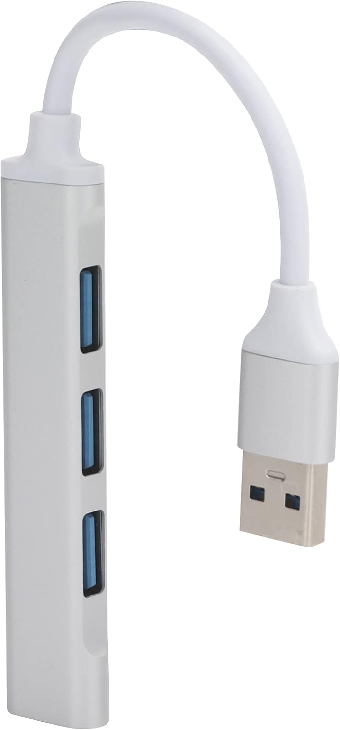 UltraSlim Data USB Hub, USB Hub Plug and Play Portable for Surface Pro PS4, PC for Flash Drive Mobile HDD - T