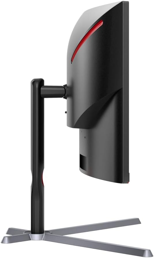 AOC CU34G3S 34 Frameless Curved Ultrawide Gaming Monitor, WQHD 3440 x1440, 165Hz 1ms, FreeSync Premium, Height Adjustable, 3-Year Zero-Bright-dot, Black - T