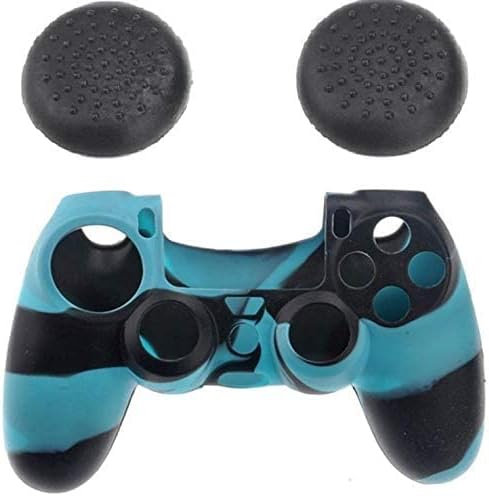 Silicone Controller Thumb Stick Grip Cap Skin Case Cover for Sony PS4 - T