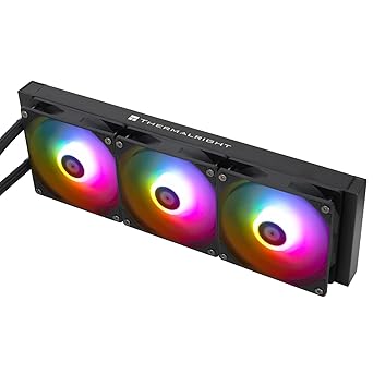 THERMALRIGHT AQUA ELITE 360 BLACK ARGB CPU Liquid Cooling Cooler, CPU Cooling Row Size 360, 120mm PWM Fan, S-FDB Bearing, AMD/AM4/AM5, INTEL LGA1150/1151/1155/1156/1200/20XX/1700 ARGB - T