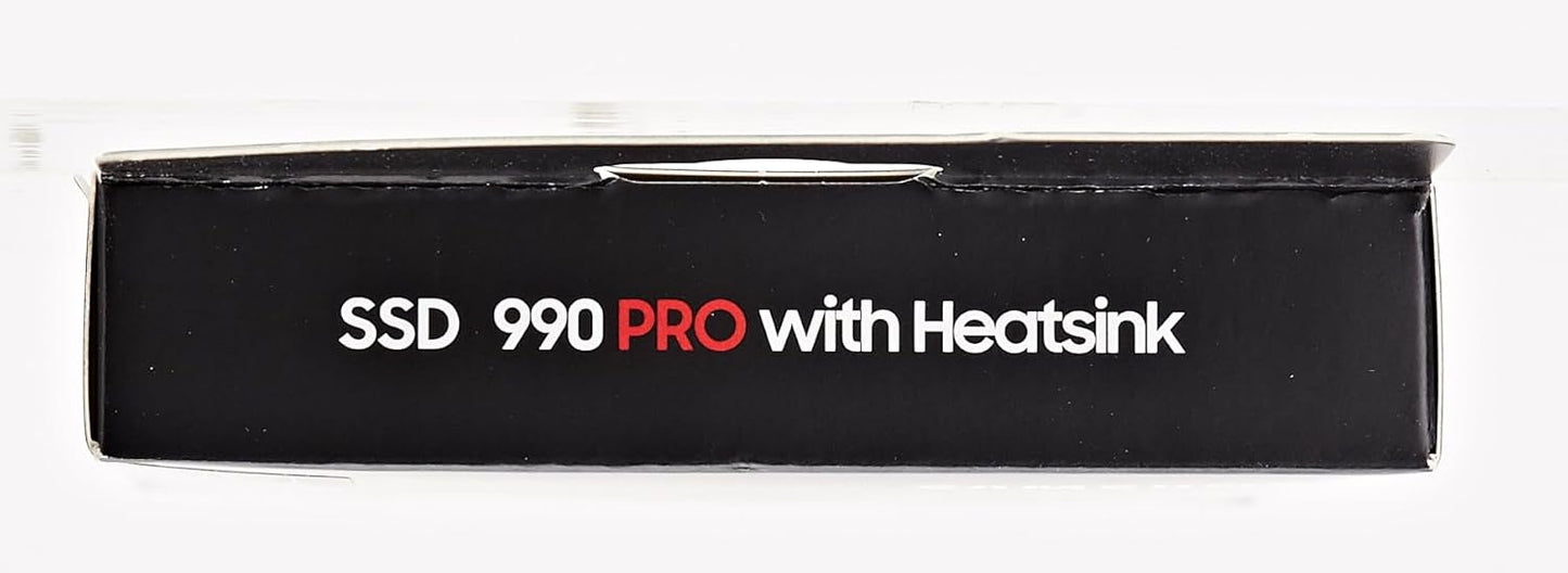 Samsung 990 PRO Heatsink 1TB PCIe 4.0 (up to 7,450MB/s) NVMe M.2 (2280) Internal Solid State Drive (SSD) (MZ-V9P1T0CW) - T