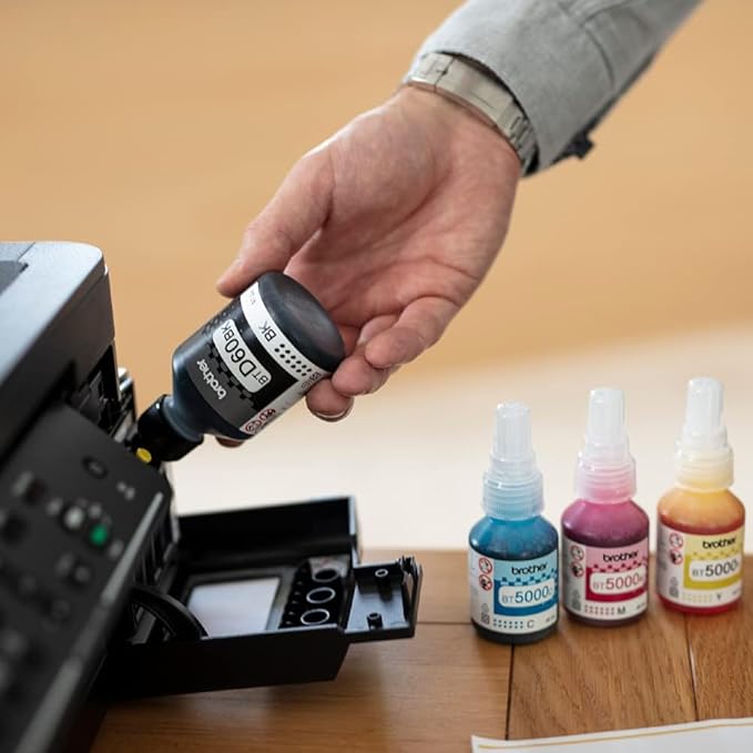 Brother Wireless All In One Ink Tank Printer, DCP T720DW, Automatic 2 Sided Features, Mobile & Cloud Print And Scan, High Yield Ink Bottles - T