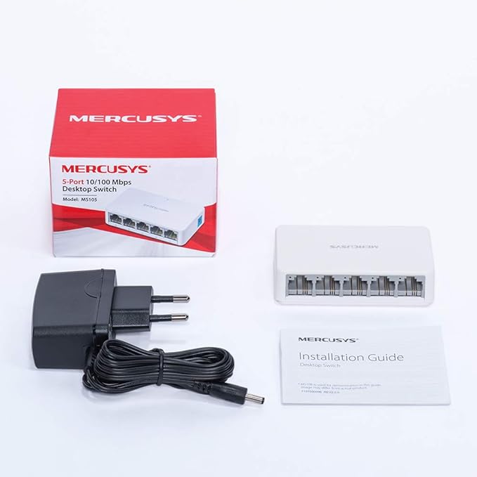 MERCUSYS MS105 5-Port 10/100Mbps Desktop Switch - T
