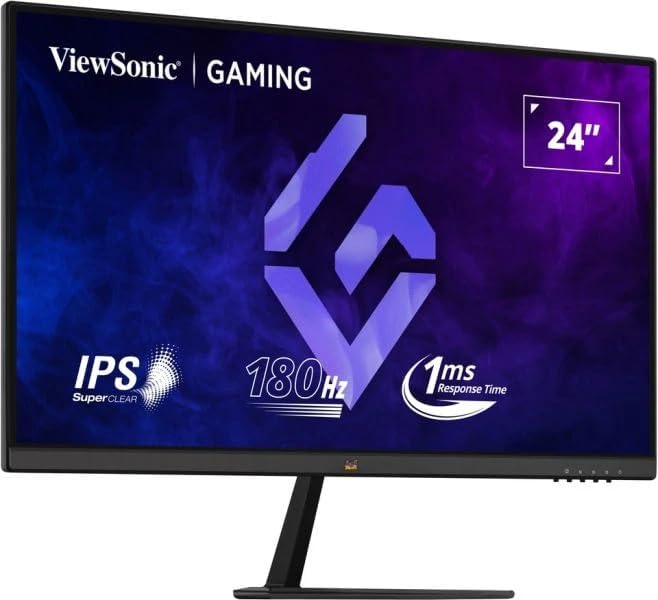 ViewSonic VX2479-HD-PRO 24" Frameless FHD IPS flat 1ms MPRT 180Hz Gaming Monitor, 2 HDMI, DisplayPort, HDR10 - T