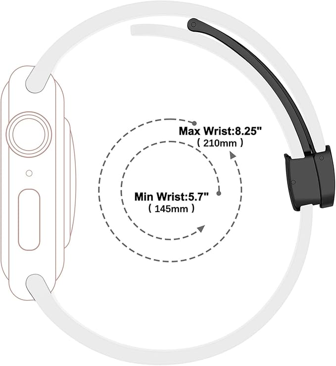 Magnetic for Apple Watch Band 41mm 40mm 45mm 44mm 49mm 38mm 42mm Women men,Silicone Sport Strap Replacement WristBands for Apple Watch Series 9/ultra 2/8/ultra/7/SE/SE 2nd/6/5/4/3/2/1,iWatch Bands - T