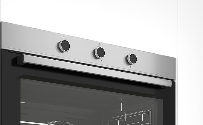 Beko Built-in Gas Oven - 90 cm - Gas Grill - Automatic Cooling Fan - TURKEY - Cooking Fan - 96 Litres -BBWHT12104XS- - T