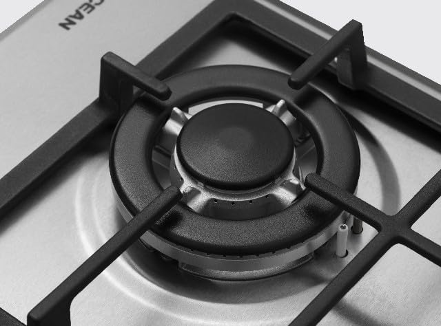 OCEAN GAS BUILT-IN HOB 4 BURNER 60 CM CAST IRON STAINLESS OGHF64IPROSV - T