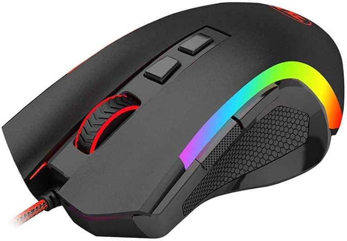 Redragon M607 8 Buttons Gaming Mouse (R G B, 7200DPI) - T