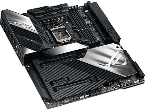 Asus ROG Maximus XIII Extreme (WiFi 6E) Z590 LGA 1200(Intel® 11th/10th Gen) EATX gaming motherboard (PCIe 4.0, 18+2 power stages, 5x M.2 slots, 10 Gb &2.5Gb LAN,Thunderbolt 4, 1.77” Livedash OLED) - T