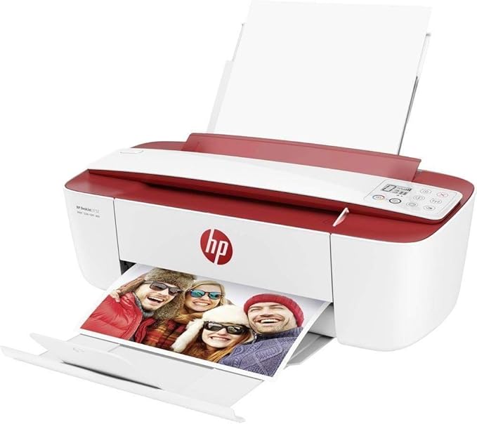 HP T8W49C DeskJet Ink Advantage 3788 All-in-One Printer Wireless - Red - T