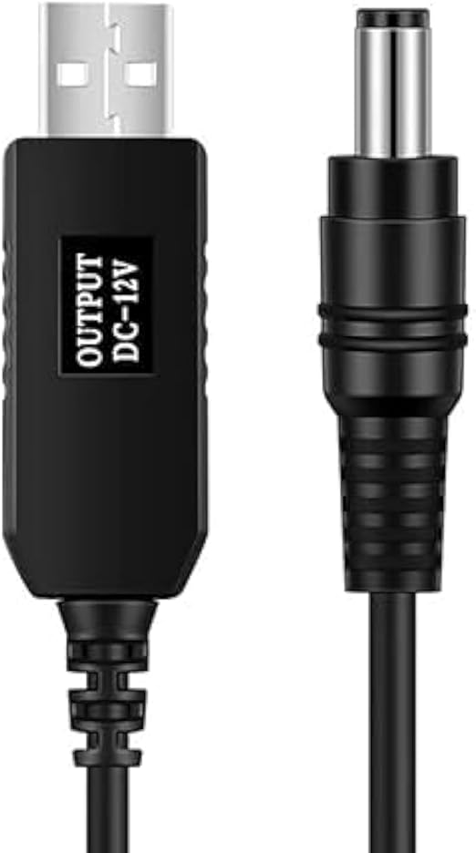 Power Bank Router Connector Cable, 5V to 12V Adapter - T