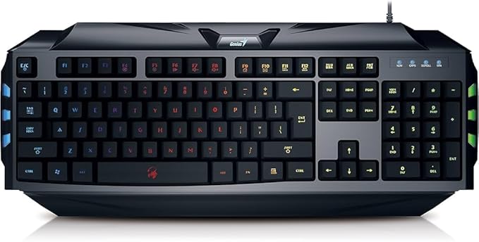 Genius Scorpion K5 Wired Gaming Keyboard, Backlit Keys, Ergonomic Design, Programmable Macro Keys - T