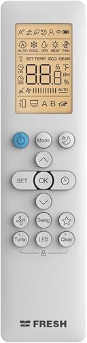 Fresh Split Air Conditioner Professional Turbo Cooling Only, FUFW12C/IW, 1.5 hp, white - T