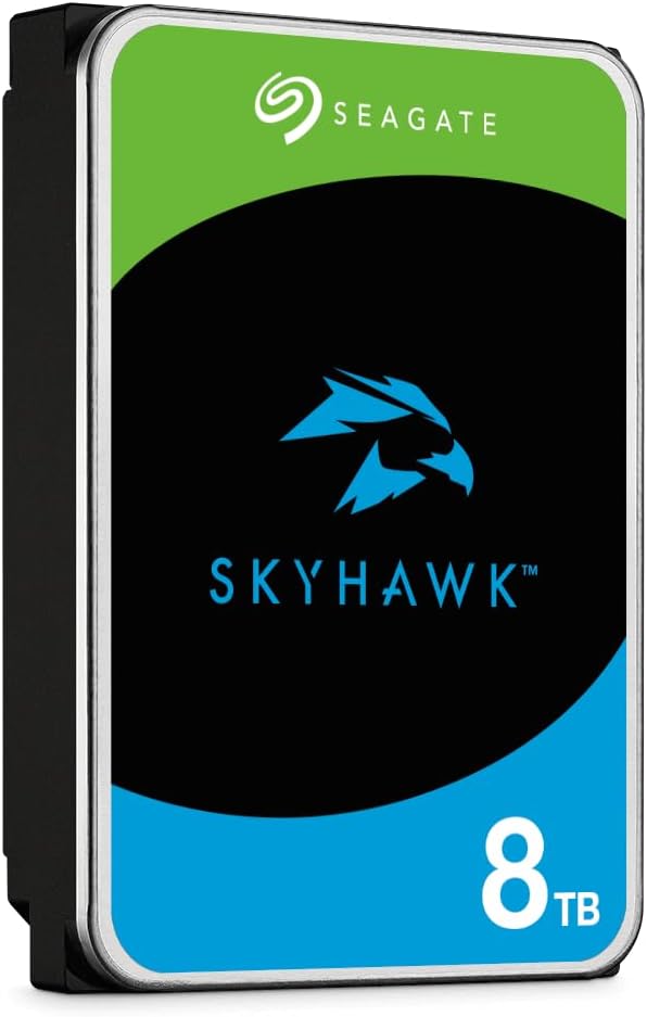 Seagate 8TB SkyHawk Surveillance 3.5" Hard Drive SATA 6Gb/s/256MB/7200 RPM - ST8000VX004 - T