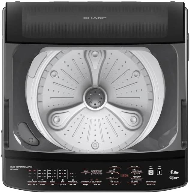 SHARP Washing Machine 9 Kg Pump Dark Silver ES-TN09GDSP - T