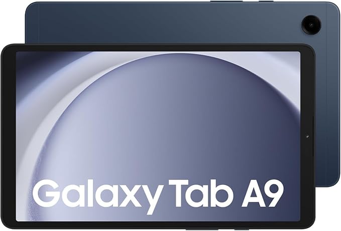 Samsung Galaxy Tab A9 LTE Android Tablet, 4GB RAM, 64GB Storage, Navy With Samsung Galaxy Fit3 Band, Exercise and Sleep Tracking, Fall Detection, Bluetooth, 40mm-Pink Gold - T