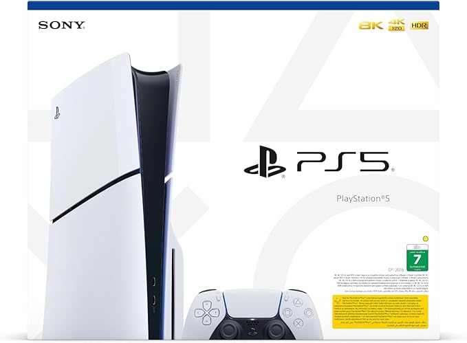 Sony PlaysStation 5 Slim Console Disk, 1 TB Storage Capacity, White - T