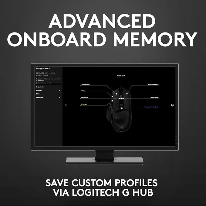 Logitech G502 HERO High Performance Gaming Mouse" ) - T