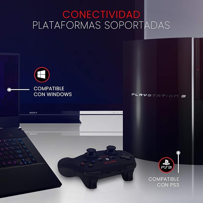 Redragon G808 HARROW WIRELESS GAMEPAD - PC / PS3 - Plug and Play, USB - T