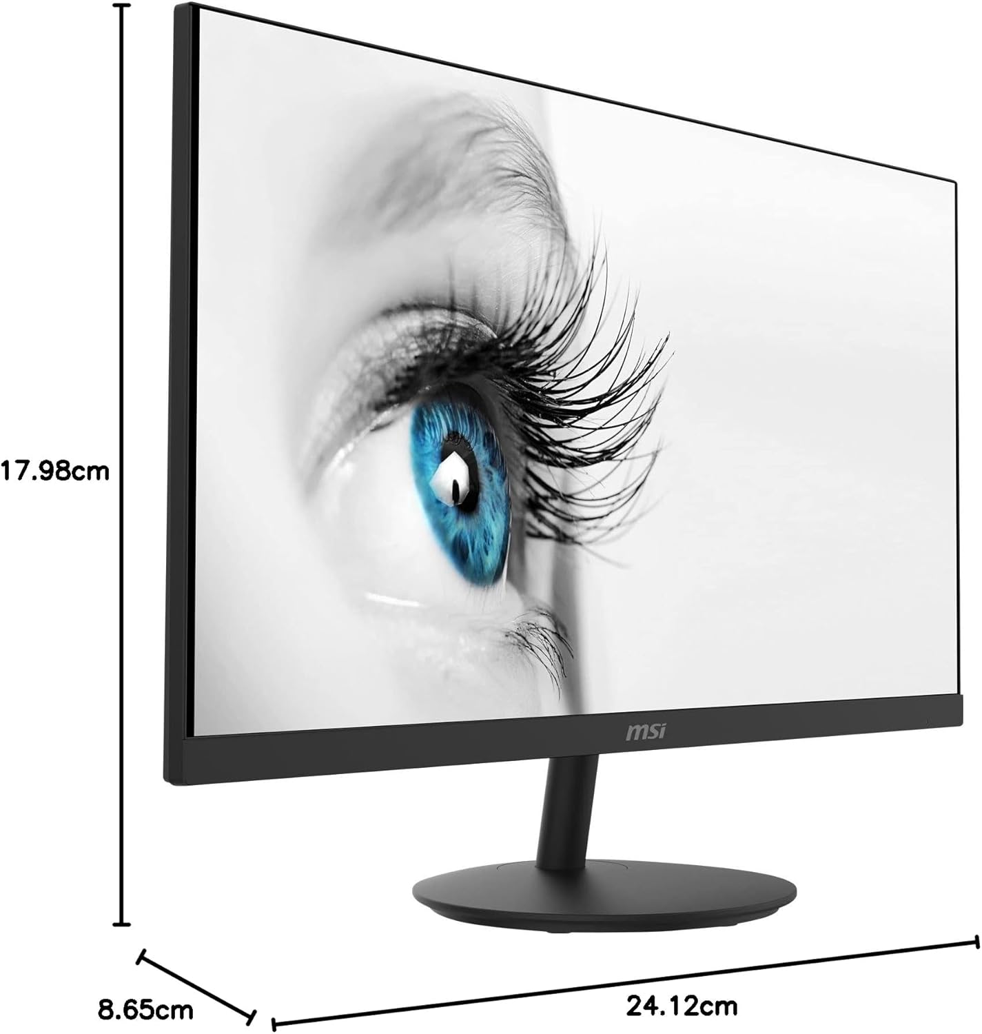 MSI Pro MP271 27in Full HD Monitor, 75Hz, IPS, 5MS, HDMI, VGA - T