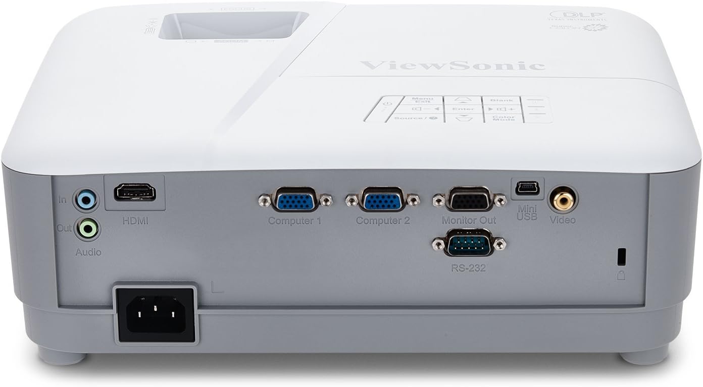 ViewSonic PA503X (1024x768) Resolution,XGA Projector, 3800 Lumens, Image Correction+Vertical Keystone, HDMI, Dual VGA - T