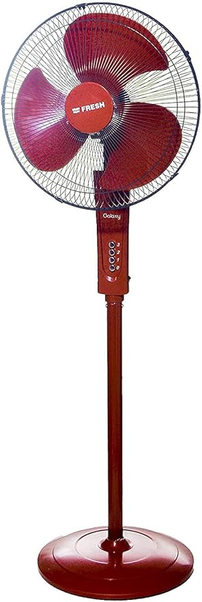 Fresh ES 537 Electric Pedestal Fans With 3 speeds - Red - T