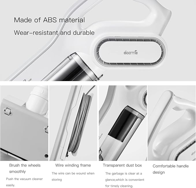 Xiaomi Deerma DX700 2-In-1 Handheld Vacuum Cleaner With Large Capacity Dust Box Low Noise Triple Filter Vertical Dust Collector - T