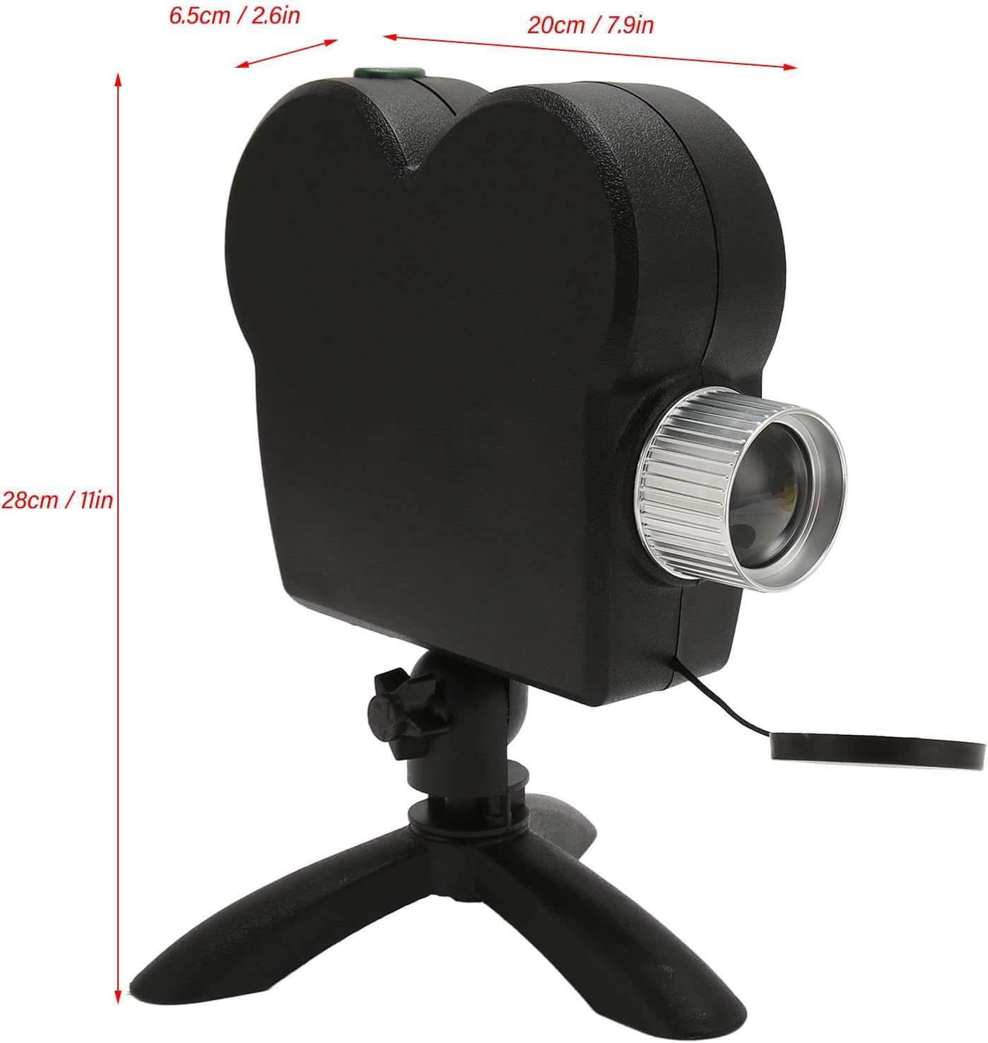 Halloween Window Projection Lamp, Simple Operation, Scary Creative Halloween Projector, Widely Used with Curtain for Home Decoration (EU Plug) - T