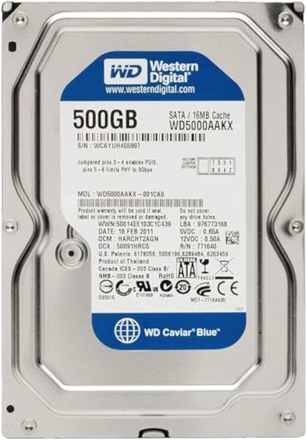Hard Disk Western Digital 500 GB - T