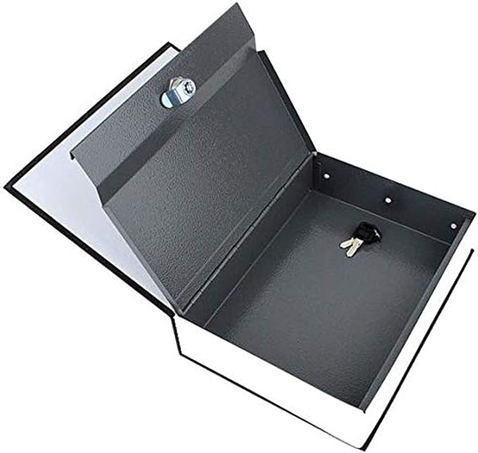Dictionary Book Safe Security Cash Money Box with Locker & Key - T