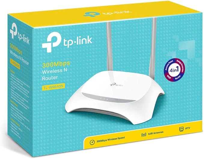 TP-Link TL-WR840N 300 Mbps Wireless N Router - White - T