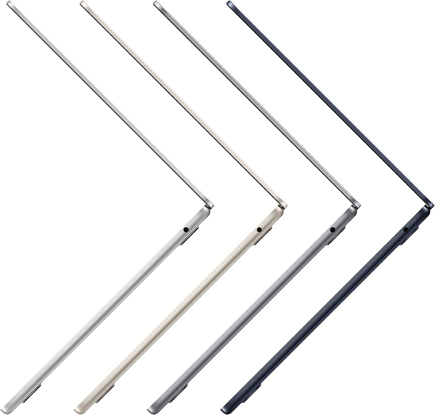 Apple 2022 MacBook Air laptop with M2 chip: 13.6-inch Liquid Retina display, 8GB RAM, 256GB SSD storage, 1080p FaceTime HD camera. Works with iPhone and iPad; Silver; Arabic/English - T