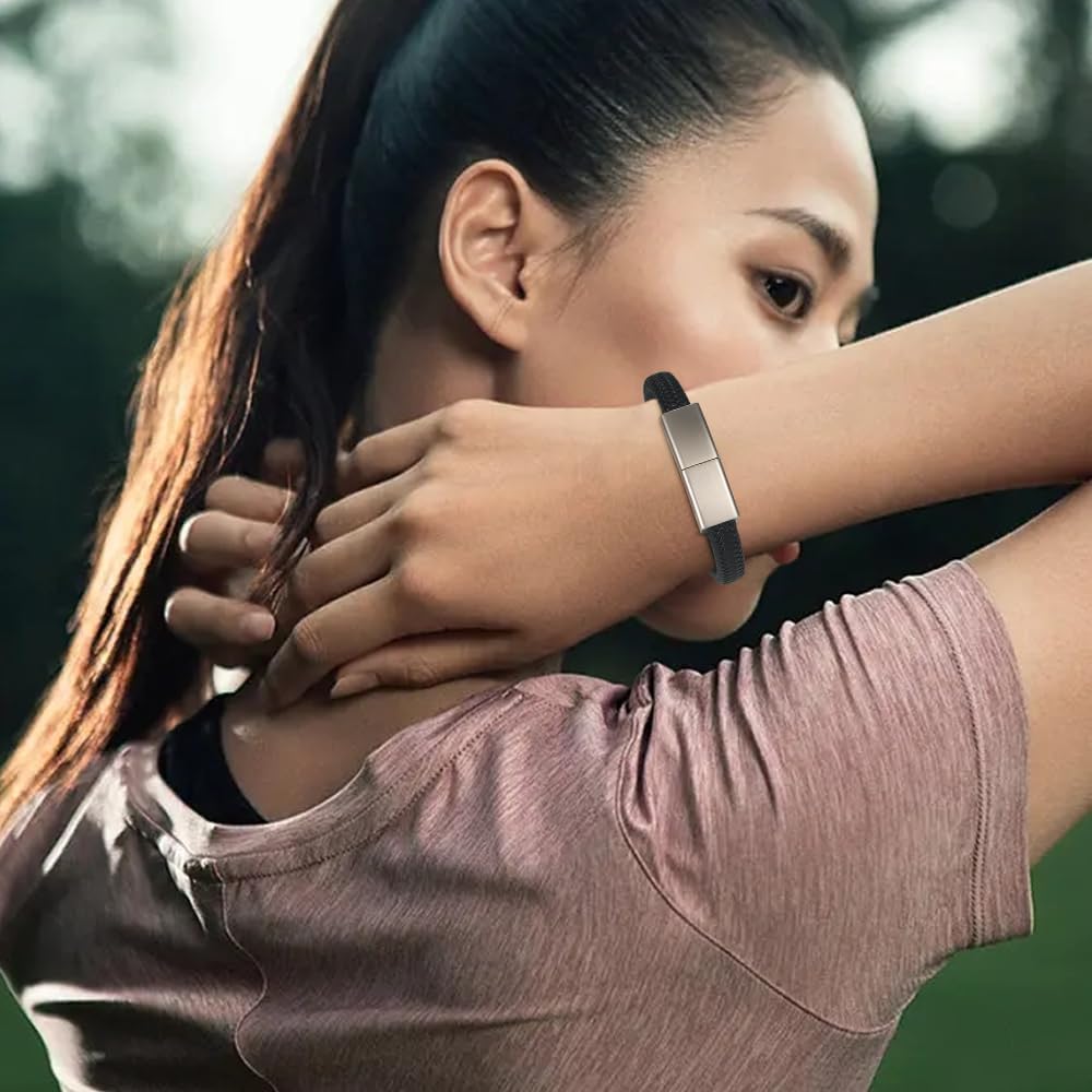 MySouq-Store Bracelet USB Flash Drive Black Wristband Pen Drive Creative Gifts Memory Stick Water Proof External Storage (4GB) - T